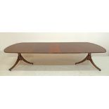 A Regency style extendable dining table,