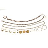 Konvolut Goldschmuck 108.26g 333/-. 585/-. 750/- und 900/- Gold