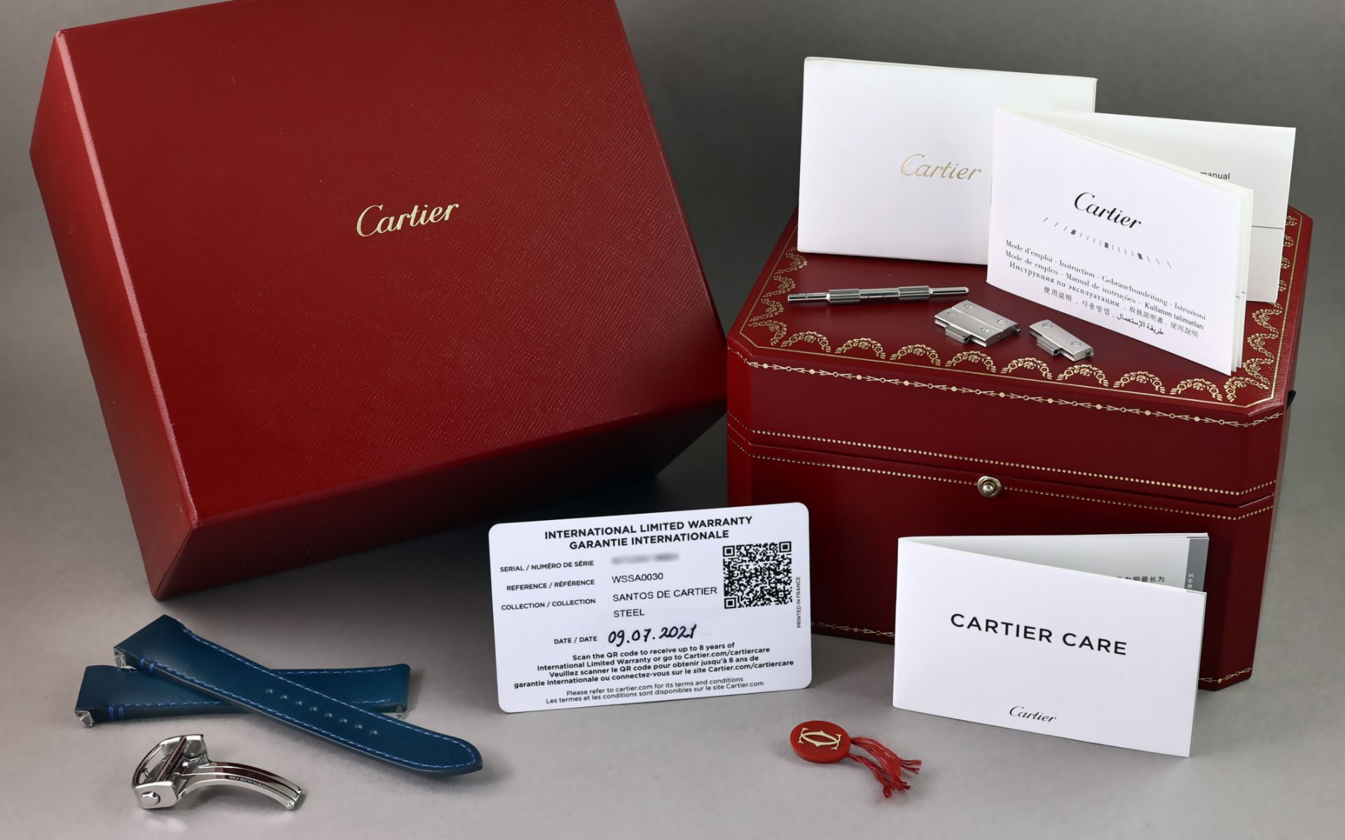 Cartier Santos XXL Ref. WssA0030 Automatik Edelstahl. mit Box und ohne Papiere - Bild 2 aus 2