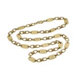 Plattenkette 66.26g 585/- Gelbgold. Laenge ca. 70 cm