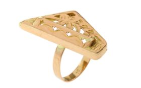 Ring 5.77g 585/- Rotgold. Ringgroesse ca. 61