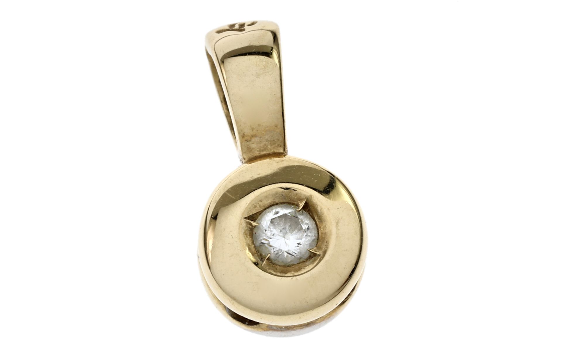 Anhaenger 1.68g 585/- Gelbgold mit Diamant ca. 0.05 ct.