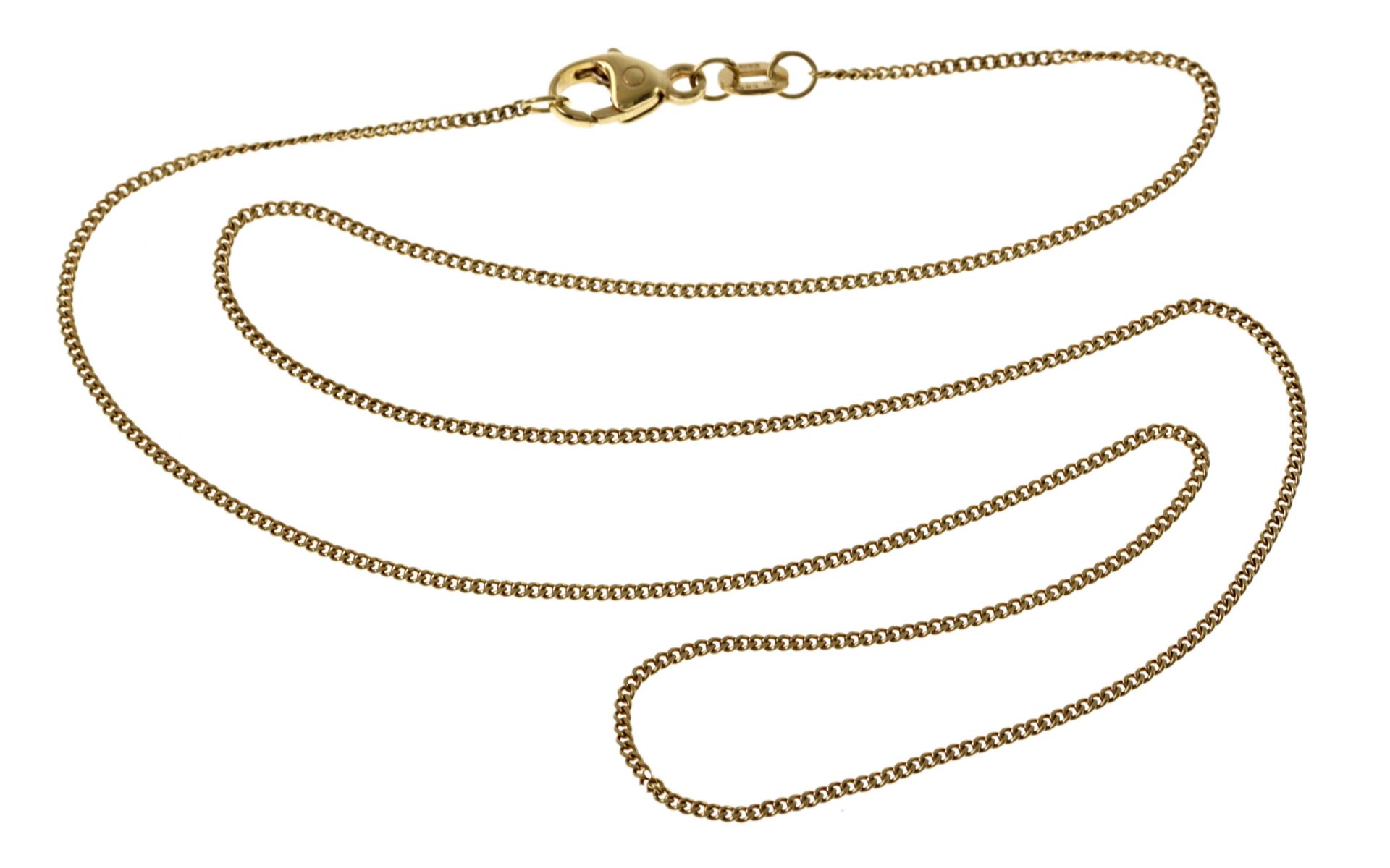 Kette 1.68g 585/- Gelbgold. Laenge ca. 37.50 cm