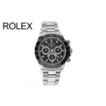 Rolex Daytona Ref. 116500 Automatik Edelstahl. 2 Glieder mit Diamantbesatz. ohne Box und ohne Papier