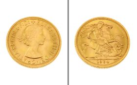 Goldmuenze Sovereign 1 Pfund 7.98g 916/- Gelbgold 1964