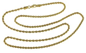 Kette 2.8g 585/- Gelbgold. Laenge ca. 50 cm