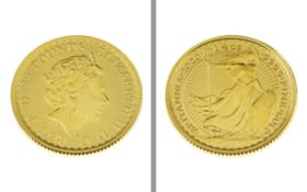 Goldmuenze 25 Pounds Britannia 1/4 Unze 7.78g 999/- Gelbgold 2020