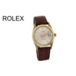 Rolex Date 49.83g 750/- Gelbgold Automatik. ohne Box und ohne Papiere. Lederband und Schliesse sind