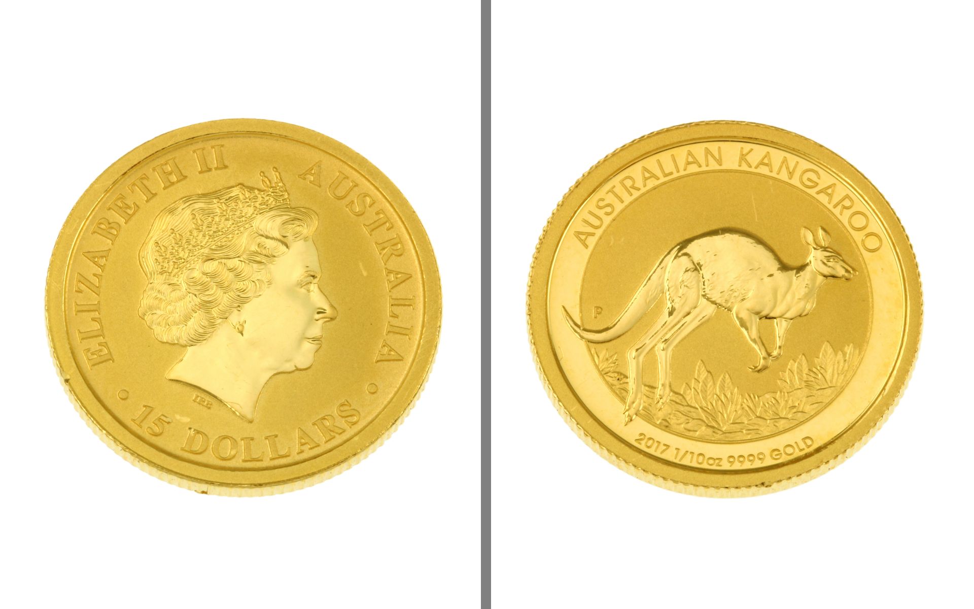 Goldmuenze 1/10 Unze Australian Kangoroo 3.11g 999/- Gelbgold 2017