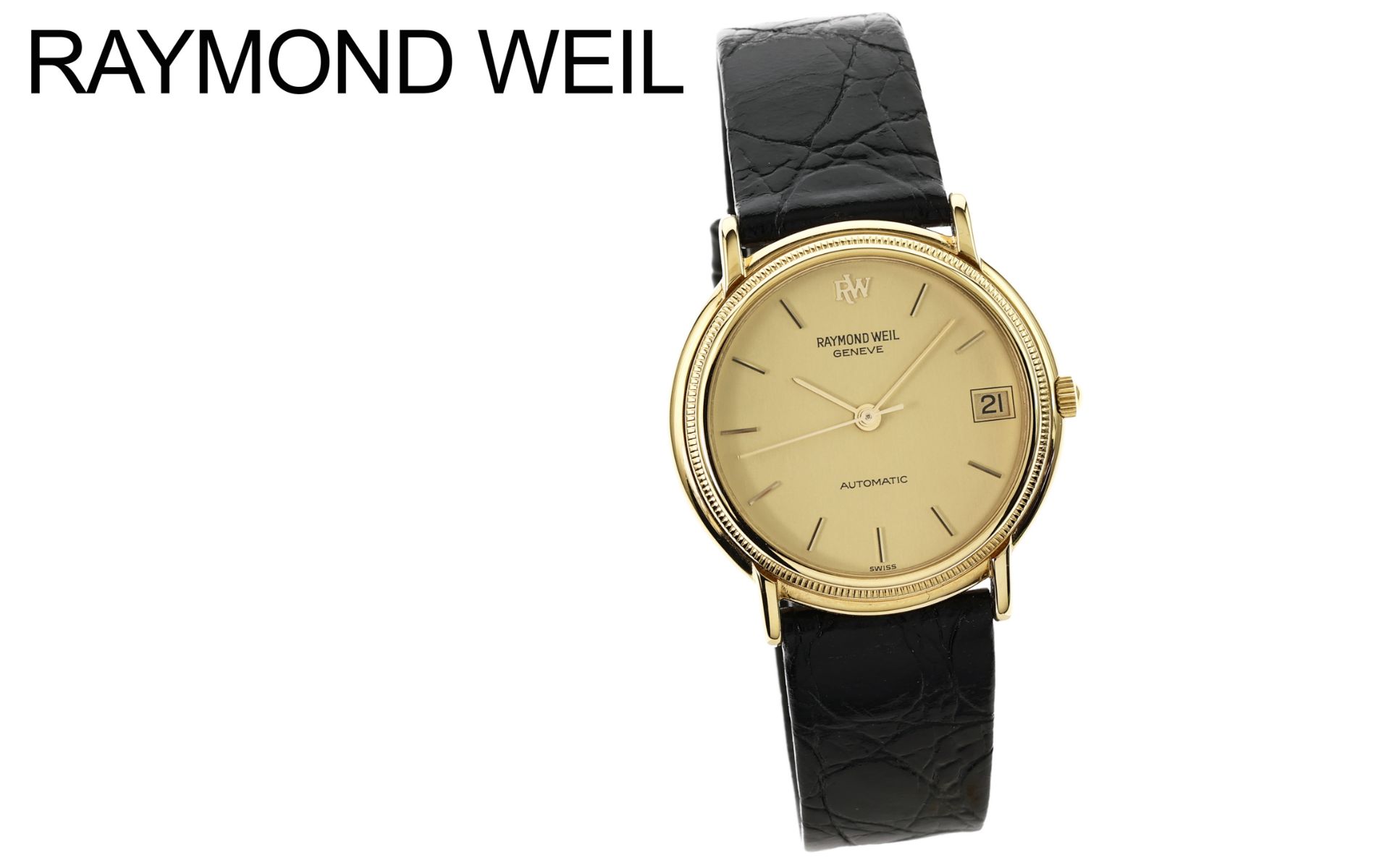 Raymond Weil Automatik 750/- Gelbgold. ohne Box und ohne Papiere