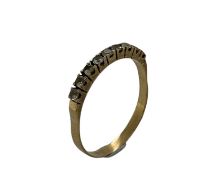 Ring 2.07g 750/- Gelbgold mit Zirkonia. Ringgroesse ca. 65