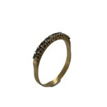 Ring 2.07g 750/- Gelbgold mit Zirkonia. Ringgroesse ca. 65