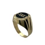 Ring 6.43g 585/- Gelbgold. Ringgroesse ca. 71