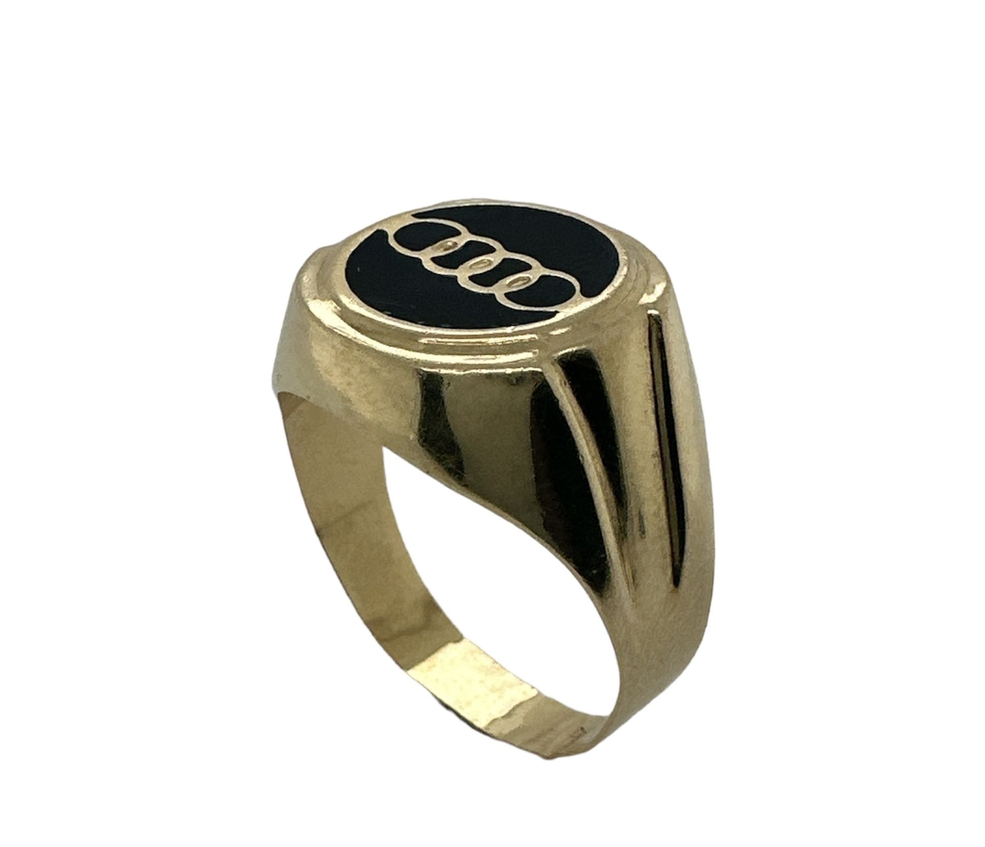 Ring 6.43g 585/- Gelbgold. Ringgroesse ca. 71