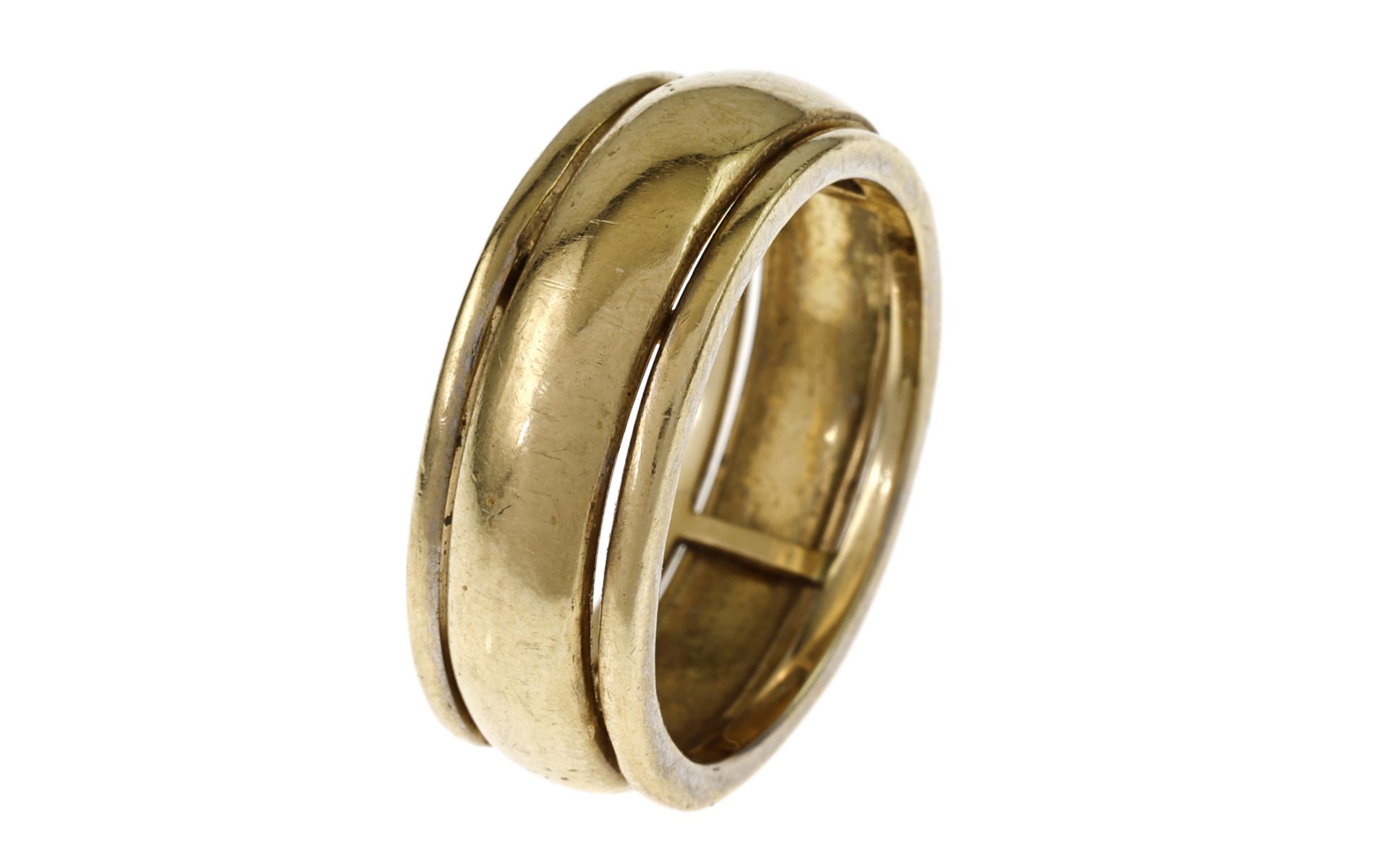 Ring 6.6g 585/- Gelbgold. Ringgroesse ca. 56