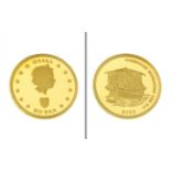 Goldmuenze 500 Sika Ghana 1.24g 999/- Gelbgold 2002