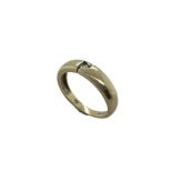 Ring 3.26g 585/- Gelbgold mit Diamant ca. 0.08 ct.. Ringgroesse ca. 57