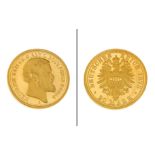 Goldmuenze 20 Mark Deutsches Kaiserreich 7.98g 900/- Gelbgold 1875