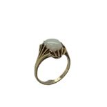 Ring 4.34g 585/- Gelbgold mit Opal. Ringgroesse ca. 54