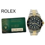 Rolex Submariner Ref. 126613LN Automatik 750/- Gelbgold/Edelstahl. ohne Box und mit Papiere. Kaufdat