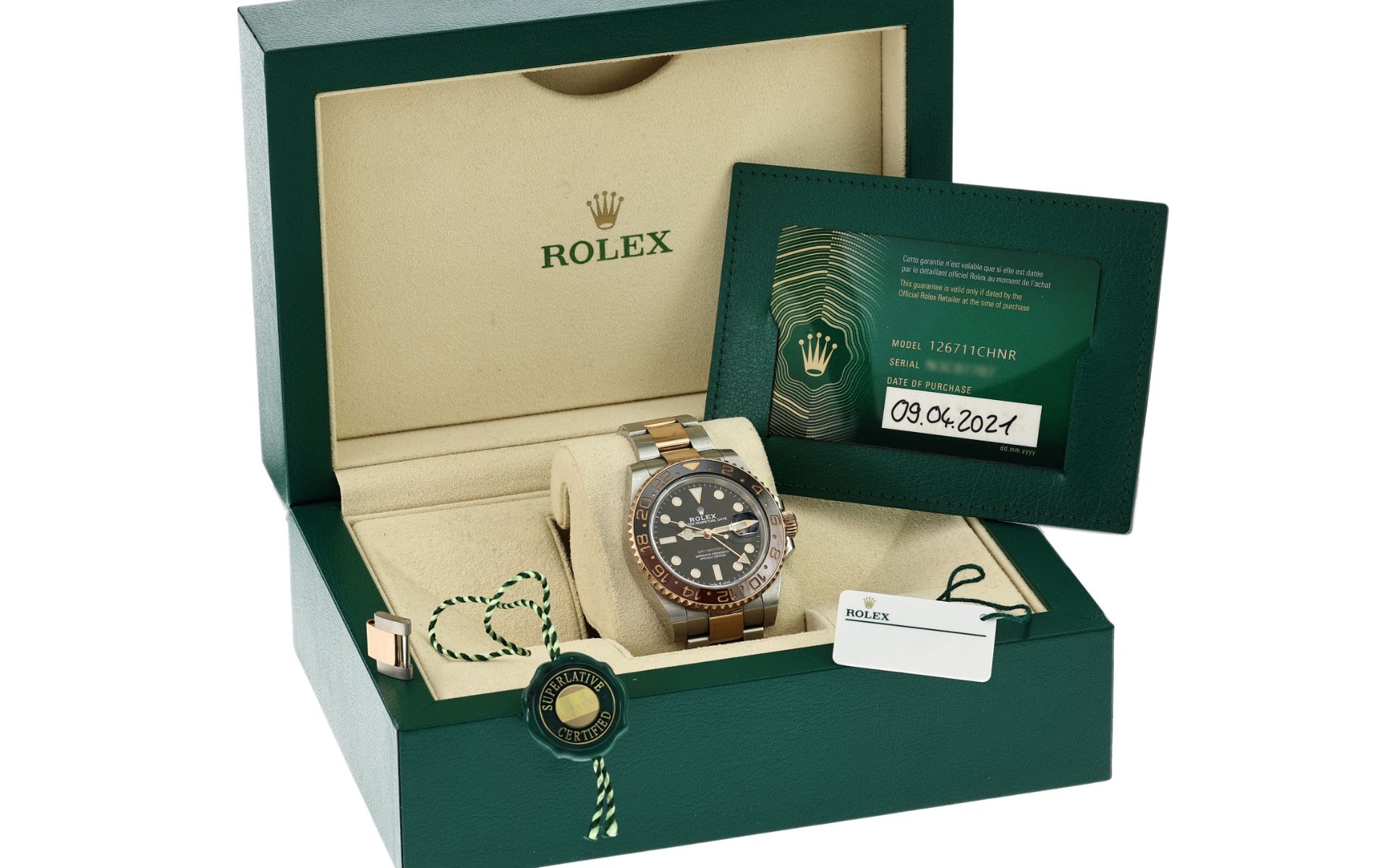 Rolex GMT-Master II Ref. 126711CHNR Automatik 750/- Rotgold/Edelstahl. mit Box und mit Papiere. Kauf - Image 2 of 2