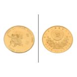 25000 Won Goldmuenze 925/- Gelbgold 15.55g 1988