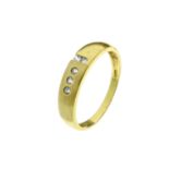 Ring 1.85g 333/- Gelbgold mit Zirkonia. Ringgroesse ca. 58