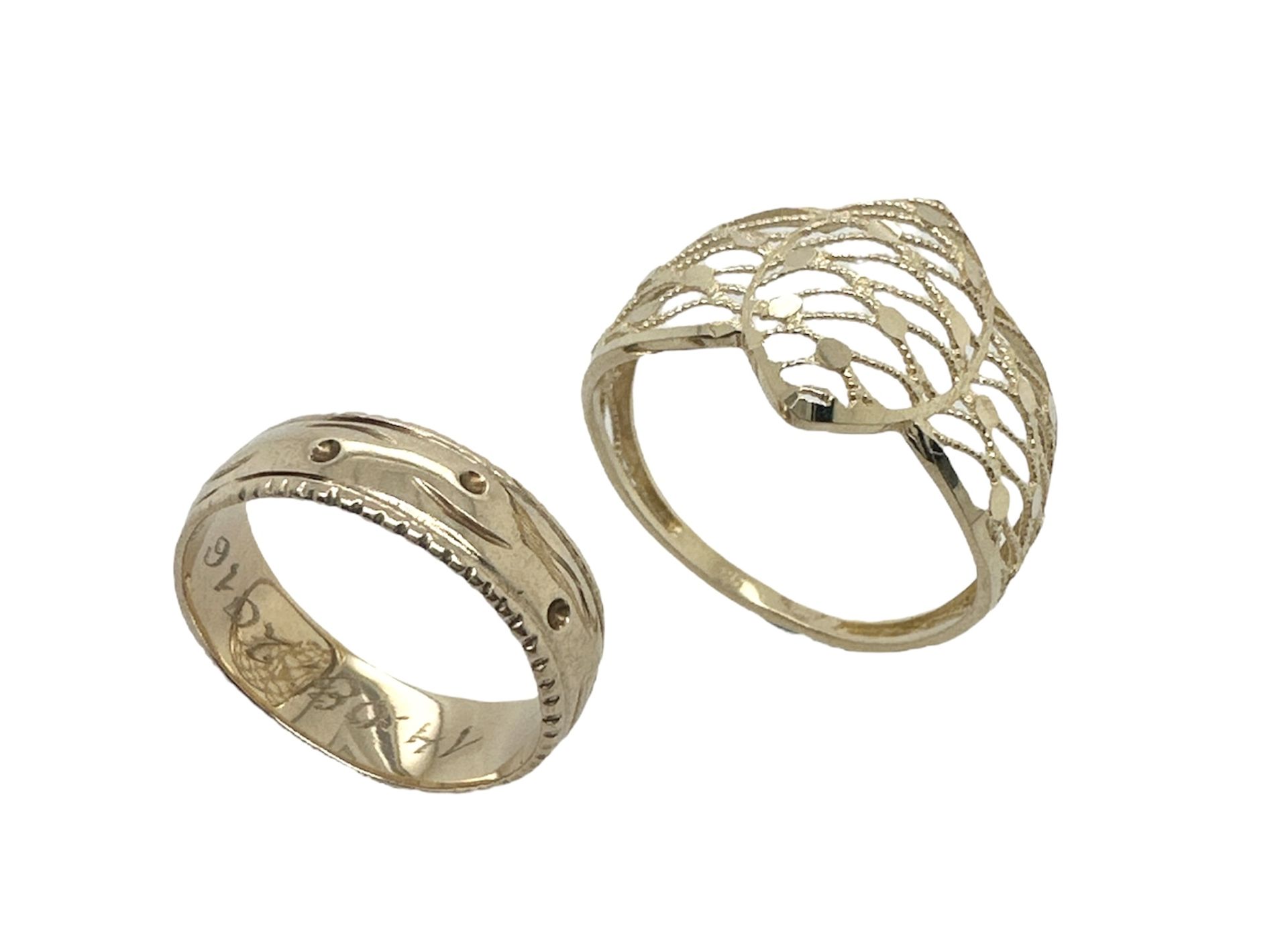 2 Ringe 4.63g 585/- Gelbgold