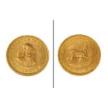 Goldmuenze 1 Rand South Africa 4.05g 917/- Gelbgold 1967