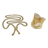 1 Kette. 1 Armband 38.85g 585/- Gold