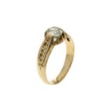 Ring 3.48g 585/- Gelbgold mit Diamant ca. 0.65 ct.. Ringgroesse ca. 58