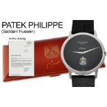 Patek Philippe Geneve Calatrava Handaufzug Werknr. 1.283.950 750/- Weissgold. Saddam Hussein. mit or