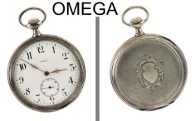 Taschenuhr Omega 80.4g 900/- Silber Handaufzug