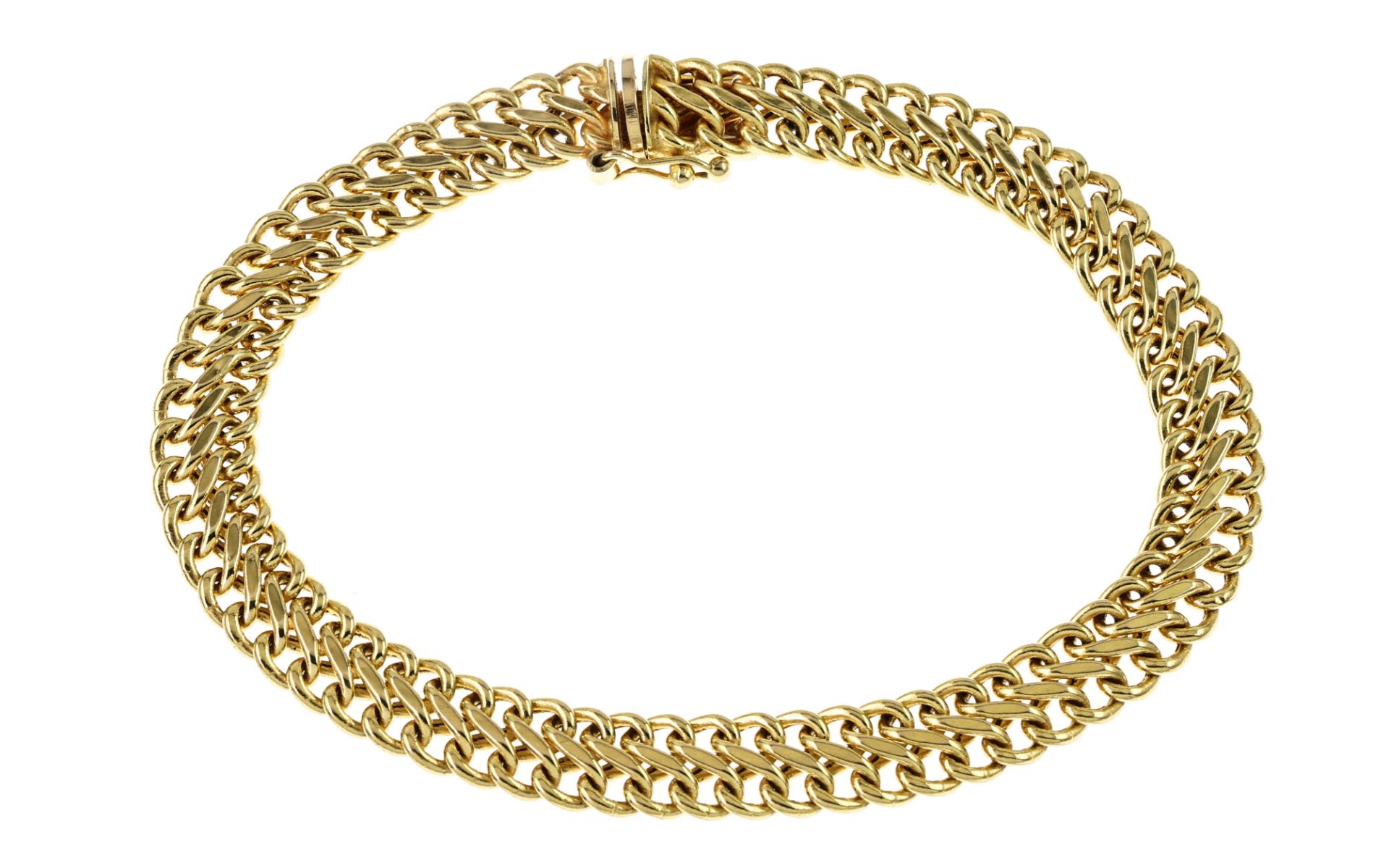 Armband 7.27g 585/- Gelbgold. Laenge ca. 19 cm