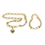 1 Kette. 1 Armband 31.94g 585/- Gold