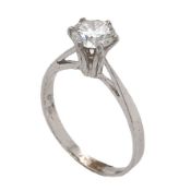 Ring 2.15g 585/- Gelbgold mit Diamant ca. 0.75 ct. H/si3. Ringgroesse ca. 56