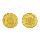 50 Shillings Somali Republic 1.24g 999/- Gelbgold 2002