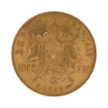 Goldmünze Napoleon III Empereur 100 Francs 32,24g 900/- Gelbgold 1858