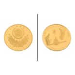 25000 Won Goldmünze 925/- Gelbgold 15,55g 1988