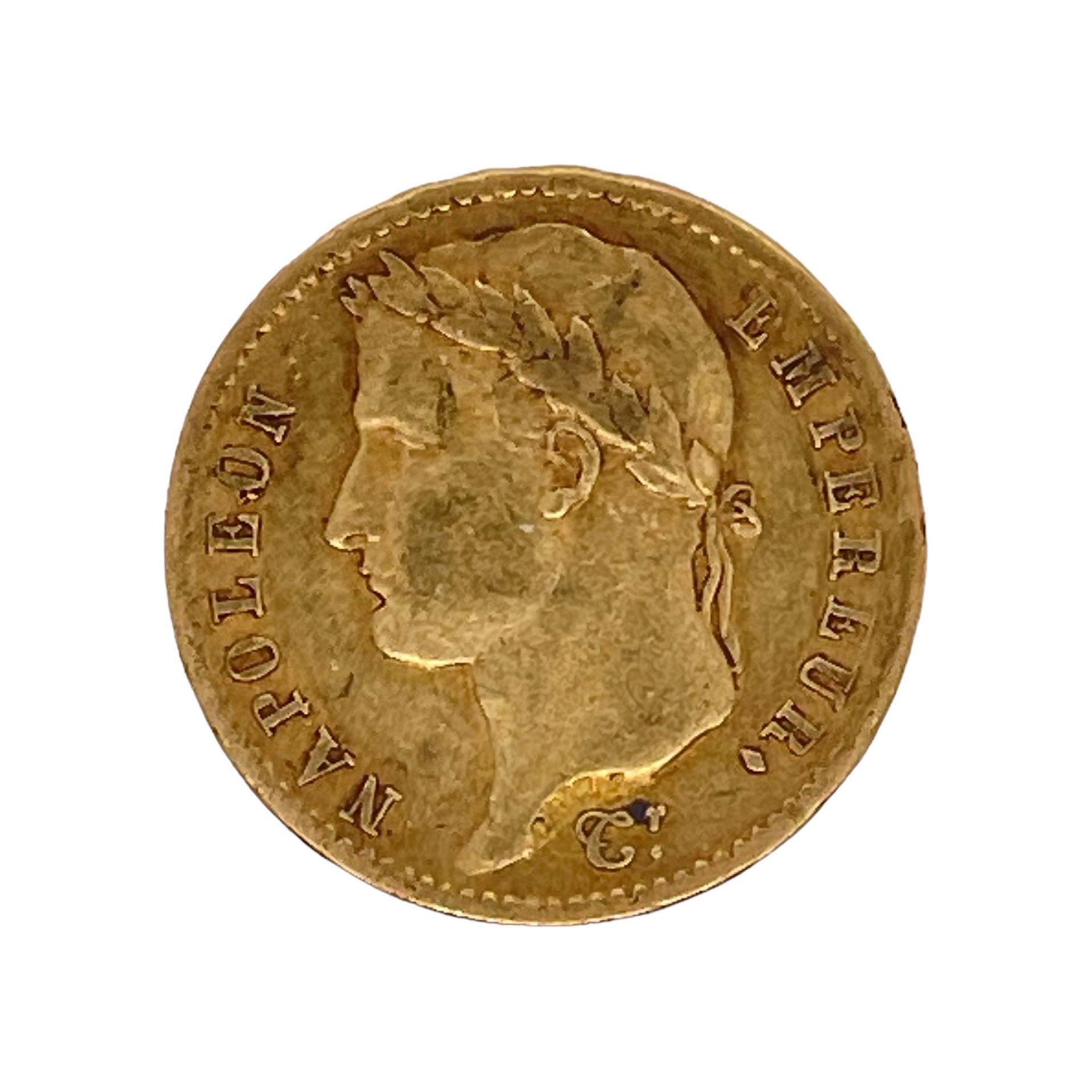 Goldmünze Napoleon Empereur 20 Francs 6,4g 900/- Gelbgold 1811 - Bild 2 aus 2