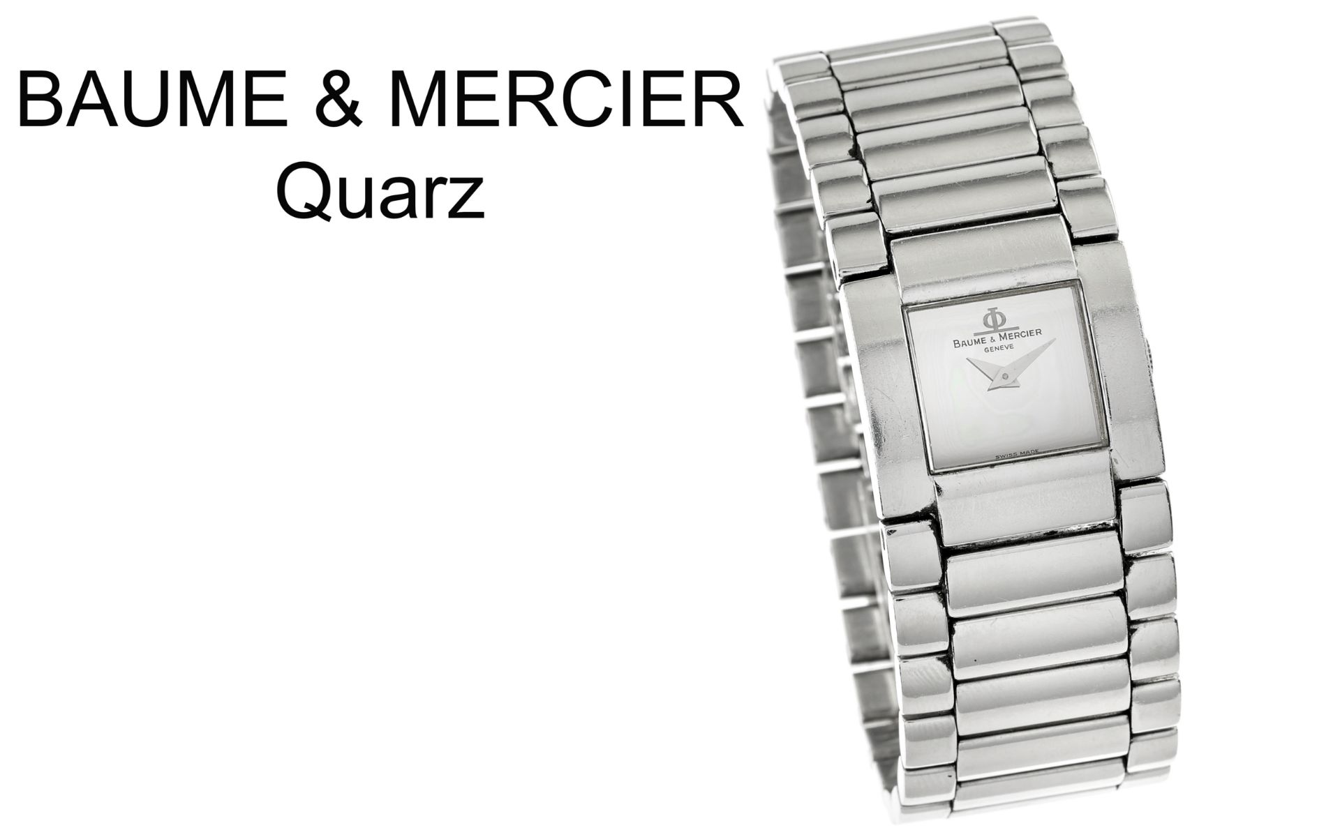 Baume & Mercier Geneve Quarz Edelstahl, ohne Box und ohne Papiere