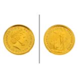 Goldmünze Britannia 1/10 Unze 3,11g 999/- Gelbgold 2015
