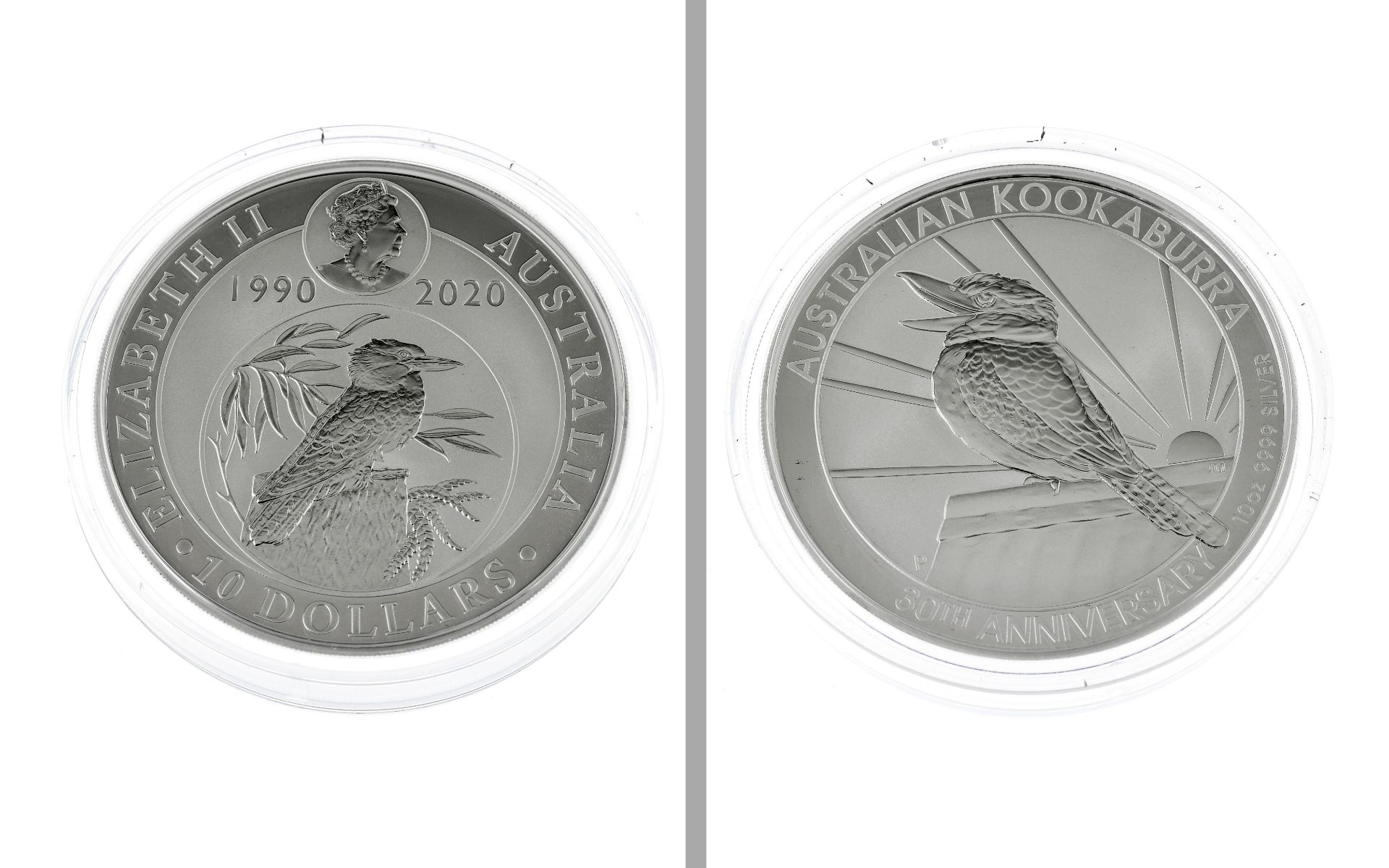 Silbermünze 10 Unzen 311g 999/- Silber Australian Kookaburra 30th Anniversary