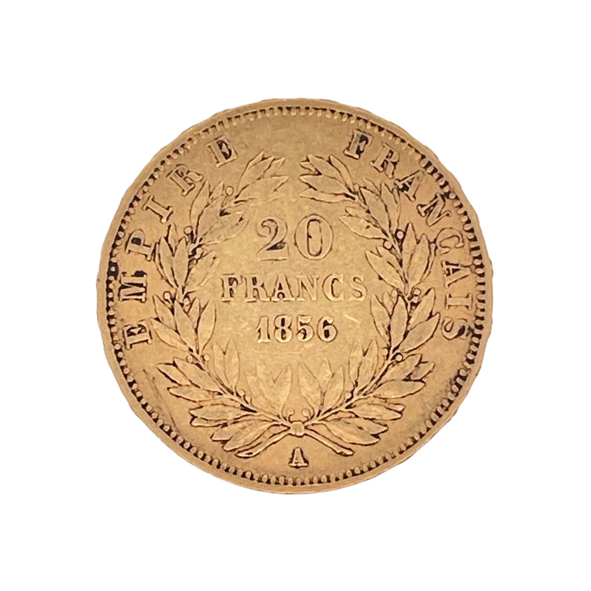 Goldmünze Napoleon III Empereur 20 Francs 6,38g 900/- Gelbgold 1856