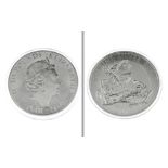 Silbermünze 10 Unzen 311g 999/- Silber 10 Pounds Elizabeth II