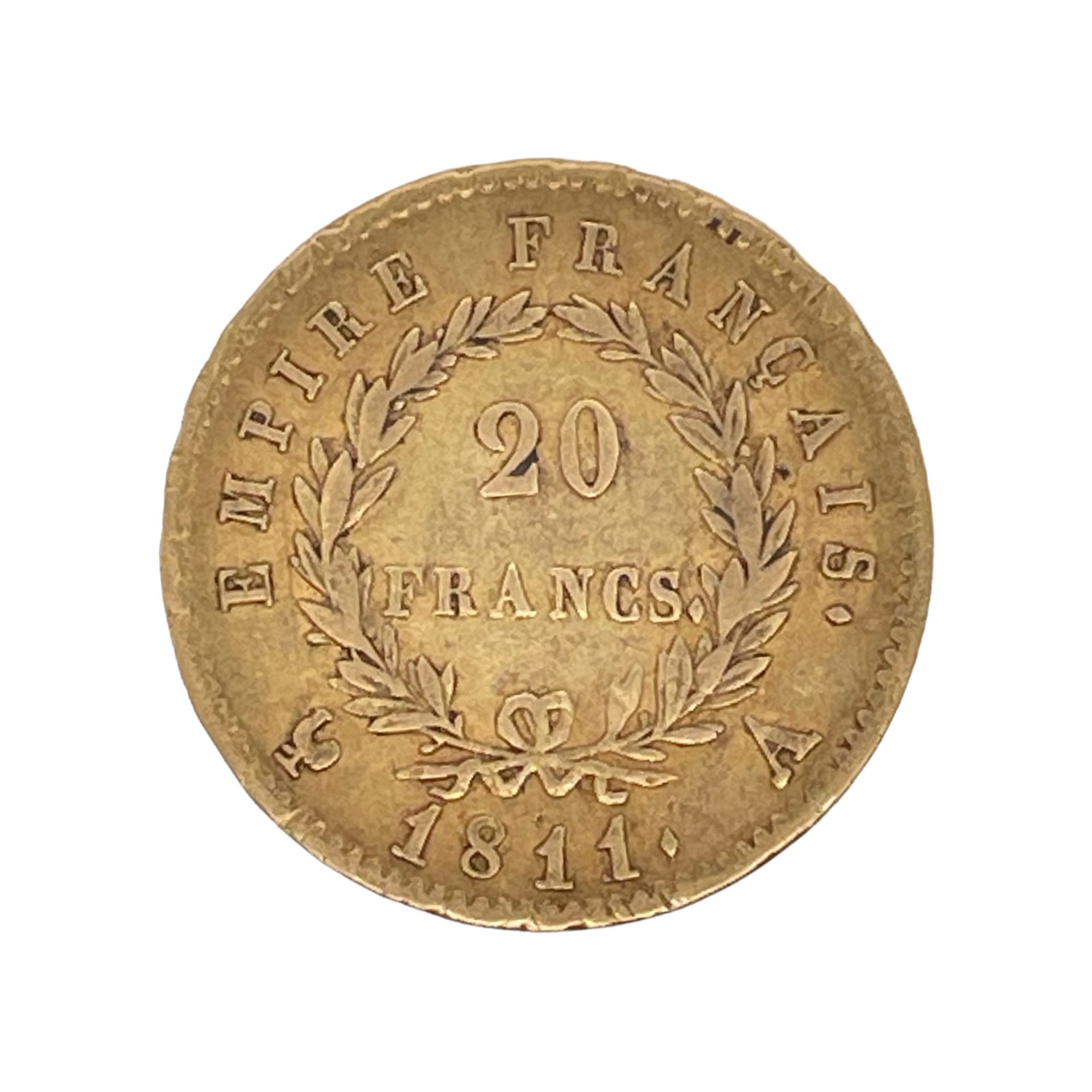 Goldmünze Napoleon Empereur 20 Francs 6,4g 900/- Gelbgold 1811