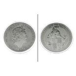 Silbermünze 10 Unzen 311g 999/- Silber 10 Pounds Elizabeth II