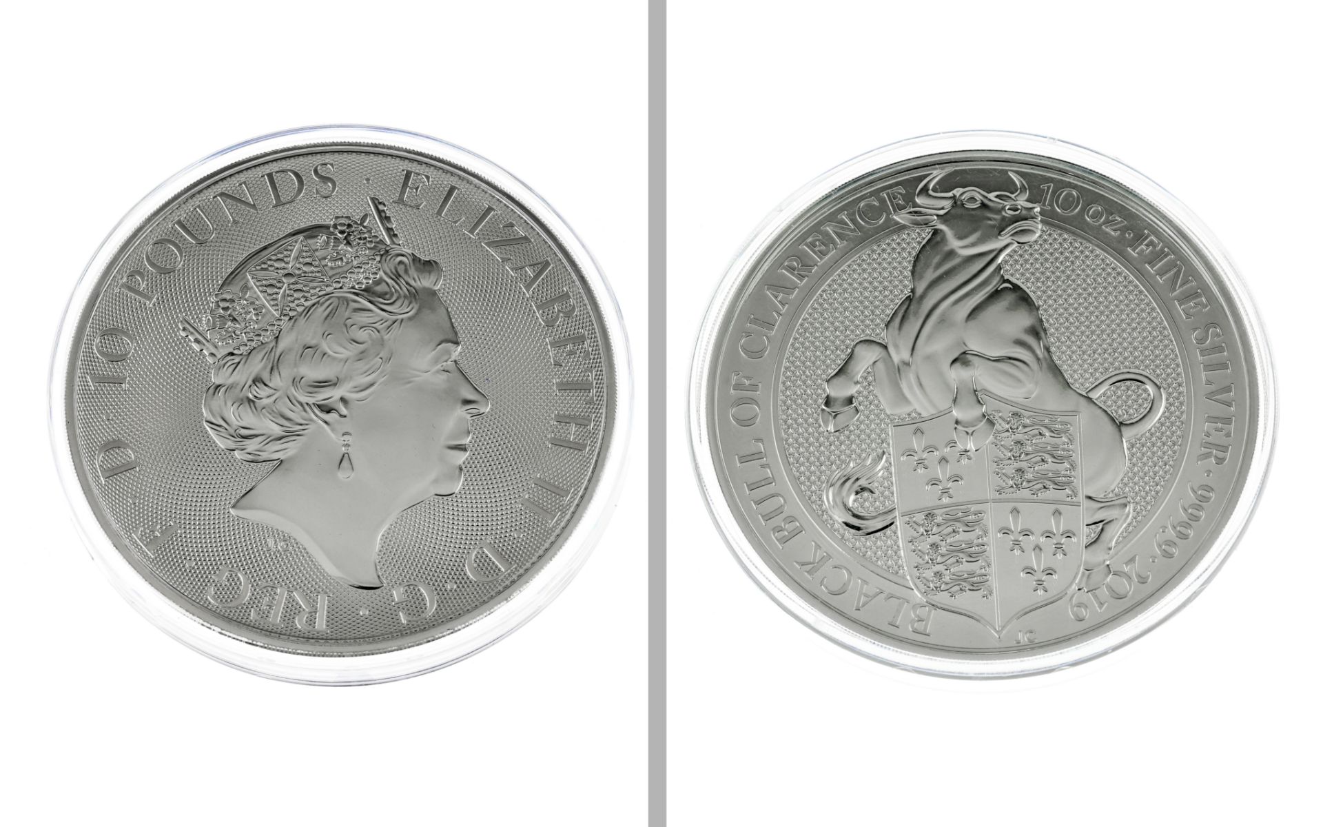 Silbermünze 10 Unzen 311g 999/- Silber 10 Pounds Elizabeth II