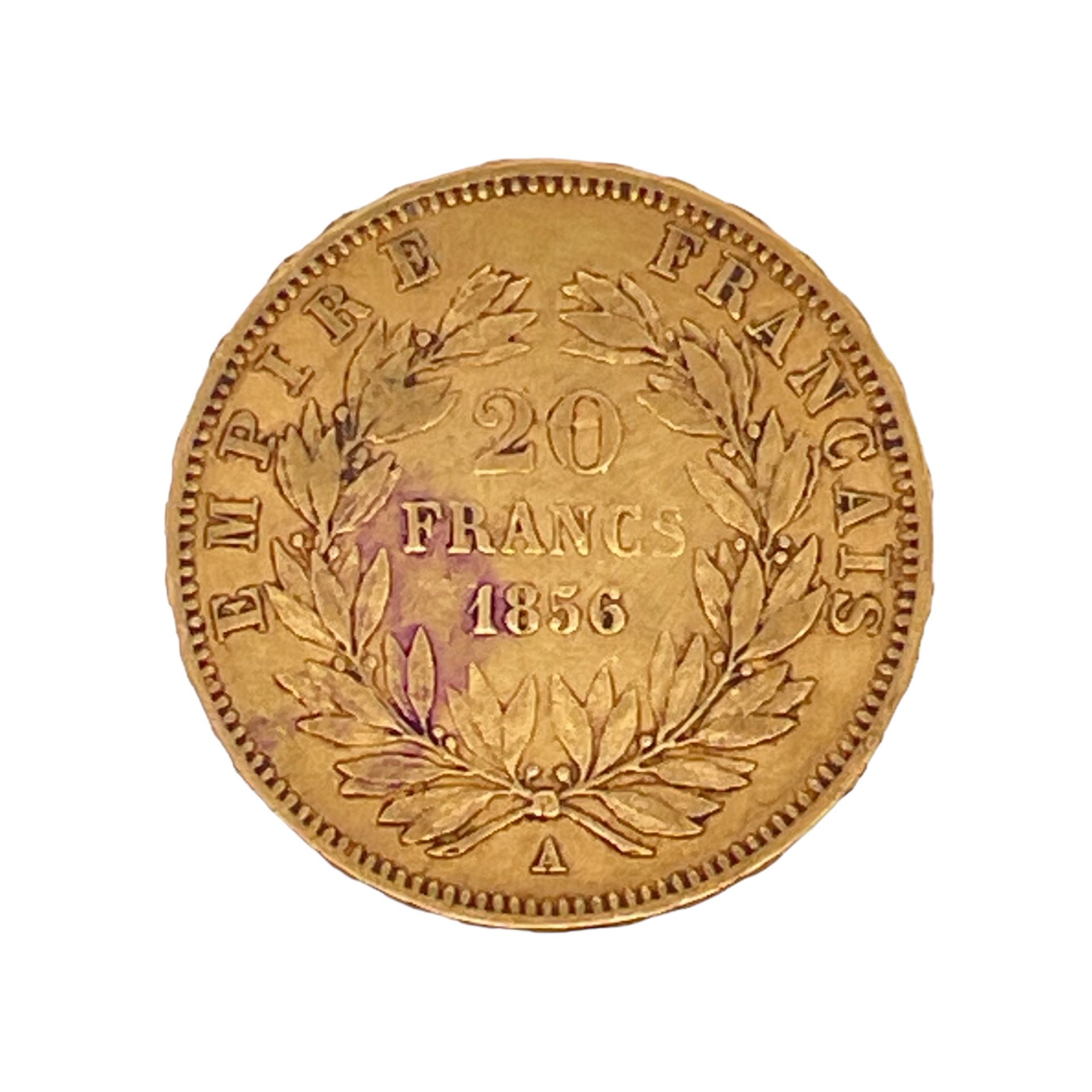 Goldmünze Napoleon III Empereur 20 Francs 6,38g 900/- Gelbgold 1856