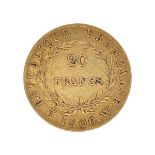 Goldmünze Napoleon Empereur 20 Francs 6,38g 900/- Gelbgold 1806
